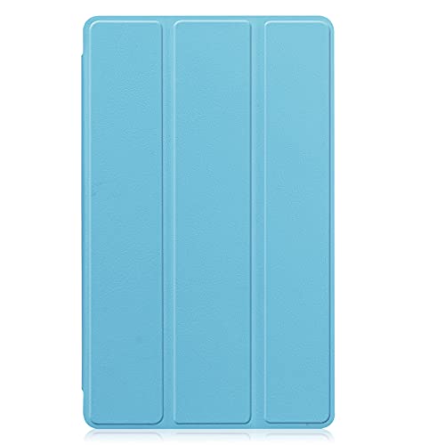 JCTek Schutzhülle kompatibel für Samsung Galaxy Tab A7 Lite 8,7 Zoll 2021 veröffentlicht Tablet Modell SM-T220 SM-T225, Premium Leder Hülle Smart Stoßfest Schutzhülle mit Ständer Cover (himmelblau) von JCTek