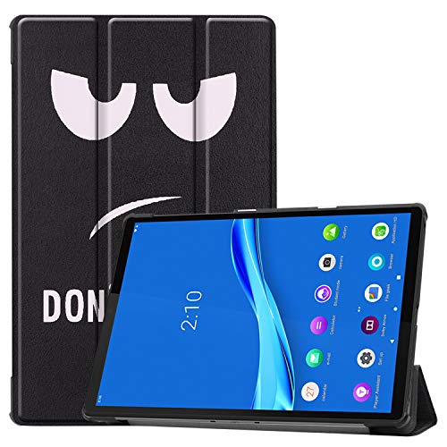 JCTek Slim Lederhülle für Lenovo Smart Tab M10 Plus 10,3 Zoll 2020 Tablet (Moder TB-X606F TB-X606X) Ultra Slim Tri-Fold Stand Shell Case Cover mit Auto Wake & Sleep Big Eyes von JCTek
