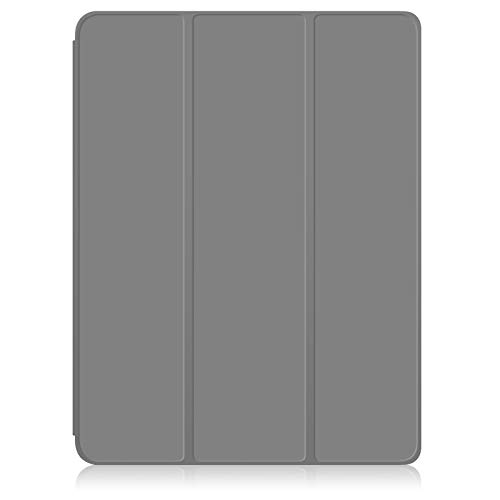 JCTek Stoßfeste Schutzhülle aus Leder für iPad Air 4 10,9 Zoll 2020 mit mehreren Betrachtungswinkeln und automatischer Aufwachfunktion (grau) von JCTek