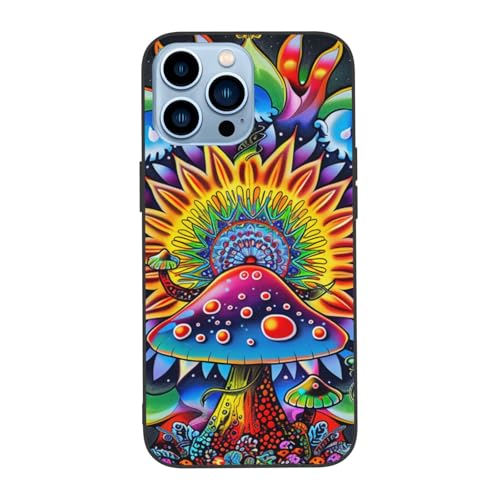 JCVOTREL Schutzhülle für iPhone 13 Pro, abstraktes buntes Mandala-Motiv, 15,5 cm (6,1 Zoll), TPU + PC, stoßfest, lustige Handyhülle für iPhone 13 Pro, Anti-Fingerabdruck, vergilbt nicht, Weiß von JCVOTREL