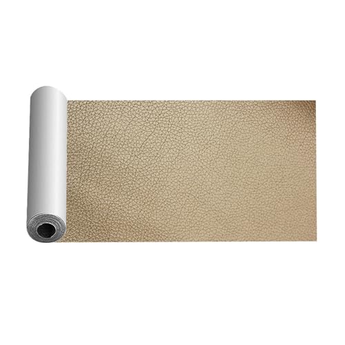 Kunstleder Selbstklebend Selbstklebender Kunstleder Zur Reparatur, Vinyl-Leder-Reparaturset, Polster-Kunstleder-Reparaturband Für Sofas Möbel Autositze Stühle(Gold) von JCWGLY
