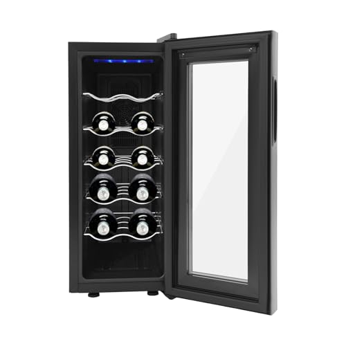 JDBDU 12 Flaschen Weinkühlschrank Mit LED-Anzeige, Weinschränke 12-18℃ Präzise Temperaturregelung Getränkekühlschränke, Wine Fridge Weinkühlschränke Für Rotwein, Champagner, Brandy JDBDU 12 Flaschen Weinkühlschrank Mit LED-Anzeige, Weinschränke 12-18℃ Präzise Temperaturregelung Getränkekühlschränke, Wine Fridge Weinkühlschränke Für Rotwein, Champagner, Brandy von JDBDU