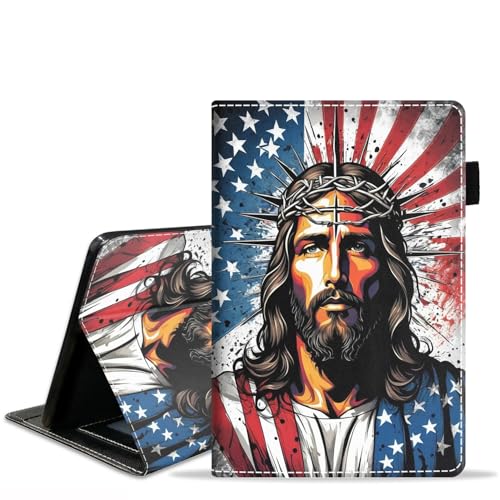 JDHJFBFJNP Schutzhülle für Amazon Kindle Fire HD 10 & 10 Plus Tablet 10,1 Zoll (13. / 11. Generation, Version 2023/2021), PU-Leder, Standfunktion, Klapphülle mit Kartenfach und Stifthalter von JDHJFBFJNP