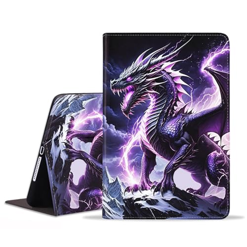 JDHJFBFJNP Schutzhülle für iPad (A16) 11. Generation 11 Zoll 2025, iPad 10. Generation 10,9 Zoll 2022, Premium PU Leder Stand Folio Cover mit Auto Sleep/Wake - Dragon von JDHJFBFJNP