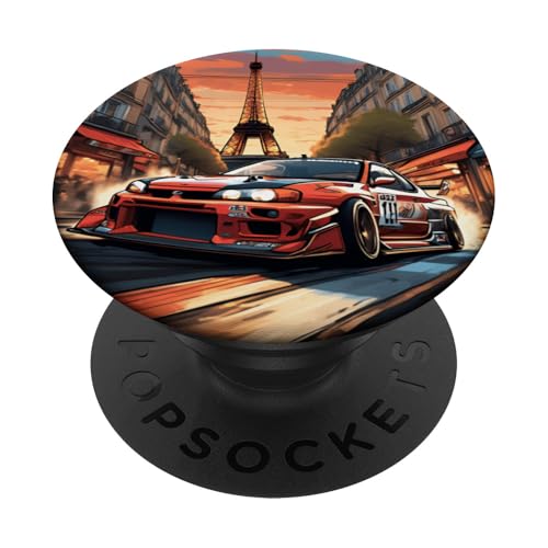 JDM Drift Sportwagen Paris Street Drift Eiffelturm Geschenk PopSockets Klebender PopGrip JDM Drift Sportwagen Paris Street Drift Eiffelturm Geschenk PopSockets Klebender PopGrip von JDM Japanese Automotive Tuning Car Art