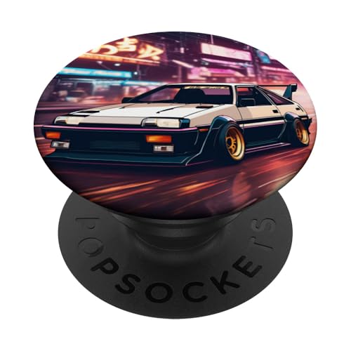JDM Japan Inlandsmarkt driftet Auto Tokyo Street Drift PopSockets Klebender PopGrip von JDM Japanese Automotive Tuning Car Art