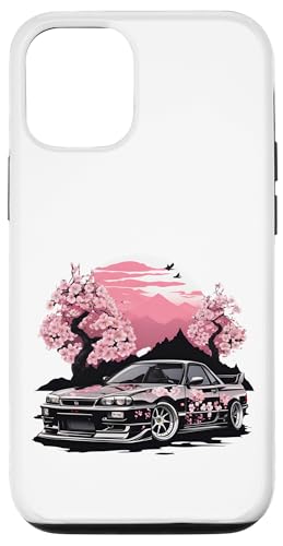 JDM Japanisches Drift Race Tuned Car Sakura Blossom Kunst Geschenk Hülle für iPhone 12/12 Pro von JDM Japanese Automotive Tuning Car Art