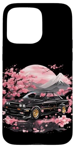 JDM Japanisches Drift Racing Tuning Auto Sakura Blüte Kunst Geschenk Hülle für iPhone 15 Pro Max von JDM Japanese Automotive Tuning Car Art