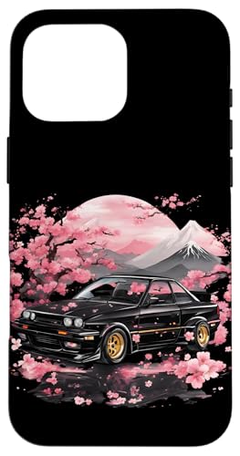 JDM Japanisches Drift Racing Tuning Auto Sakura Blüte Kunst Geschenk Hülle für iPhone 16 Pro Max von JDM Japanese Automotive Tuning Car Art