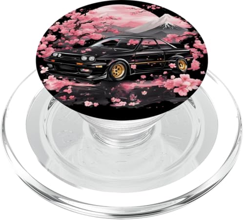JDM Japanisches Drift Racing Tuning Auto Sakura Blüte Kunst Geschenk PopSockets PopGrip für MagSafe von JDM Japanese Automotive Tuning Car Art