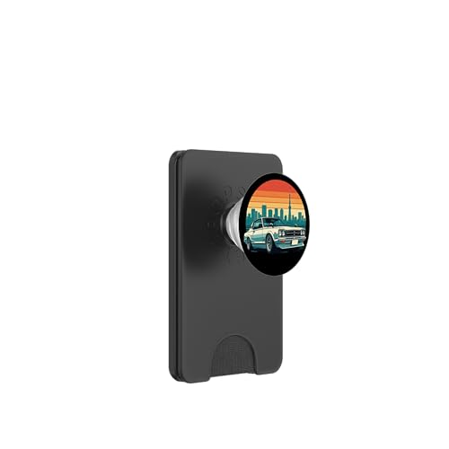 JDM Japanisches Drifting Race Car Tokyo Skyline Retro Sunset PopSockets PopWallet für MagSafe von JDM Japanese Automotive Tuning Car Art