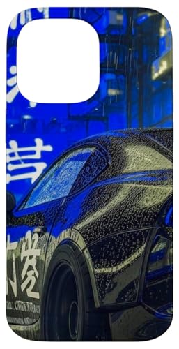 JDM Sport Drifting Racing Tuning Car Tokyo Skyline bei Nacht Hülle für iPhone 14 Pro Max von JDM Japanese Automotive Tuning Car Art