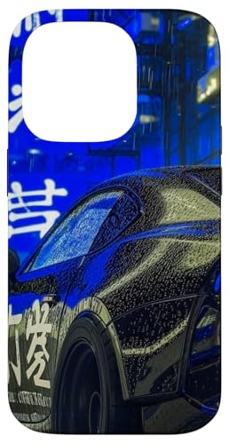 JDM Sport Drifting Racing Tuning Car Tokyo Skyline bei Nacht Hülle für iPhone 14 Pro von JDM Japanese Automotive Tuning Car Art