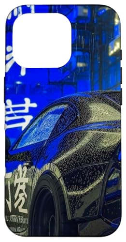 JDM Sport Drifting Racing Tuning Car Tokyo Skyline bei Nacht Hülle für iPhone 16 Pro von JDM Japanese Automotive Tuning Car Art