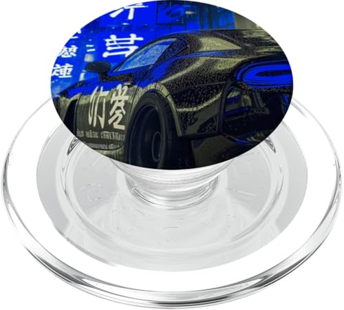 JDM Sport Drifting Racing Tuning Car Tokyo Skyline bei Nacht PopSockets PopGrip für MagSafe von JDM Japanese Automotive Tuning Car Art