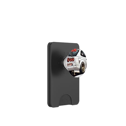 Japanisches Drift-Renn-Tuning-Auto Tokyo Skyline im Retrostil von JDM PopSockets PopWallet für MagSafe Japanisches Drift-Renn-Tuning-Auto Tokyo Skyline im Retrostil von JDM PopSockets PopWallet für MagSafe von JDM Japanese Automotive Tuning Car Art