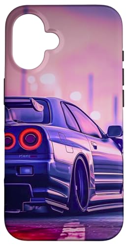 Retro-JDM-Drift-Rennwagen für den japanischen Inlandsmarkt Tokyo Drift Hülle für iPhone 16 Retro-JDM-Drift-Rennwagen für den japanischen Inlandsmarkt Tokyo Drift Hülle für iPhone 16 von JDM Japanese Automotive Tuning Car Art