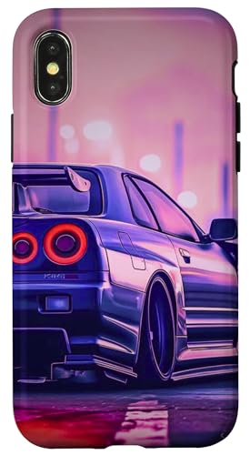 Retro-JDM-Drift-Rennwagen für den japanischen Inlandsmarkt Tokyo Drift Hülle für iPhone X/XS Retro-JDM-Drift-Rennwagen für den japanischen Inlandsmarkt Tokyo Drift Hülle für iPhone X/XS von JDM Japanese Automotive Tuning Car Art