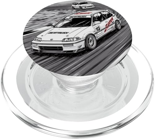 Retro-JDM Drifting-Renntuning-Autos für den japanischen Inlandsmarkt PopSockets PopGrip für MagSafe von JDM Japanese Automotive Tuning Car Art