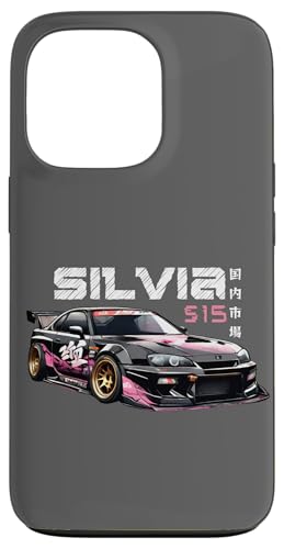 Retro-JDM Silvia S15 Drift-Rennwagen für den japanischen Inlandsmarkt Hülle für iPhone 13 Pro von JDM Japanese Automotive Tuning Car Art