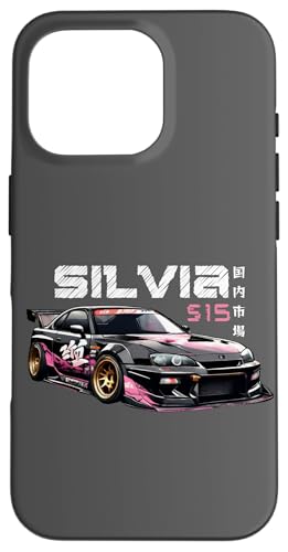 Retro-JDM Silvia S15 Drift-Rennwagen für den japanischen Inlandsmarkt Hülle für iPhone 16 Pro Retro-JDM Silvia S15 Drift-Rennwagen für den japanischen Inlandsmarkt Hülle für iPhone 16 Pro von JDM Japanese Automotive Tuning Car Art