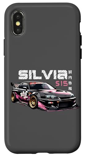 Retro-JDM Silvia S15 Drift-Rennwagen für den japanischen Inlandsmarkt Hülle für iPhone X/XS Retro-JDM Silvia S15 Drift-Rennwagen für den japanischen Inlandsmarkt Hülle für iPhone X/XS von JDM Japanese Automotive Tuning Car Art