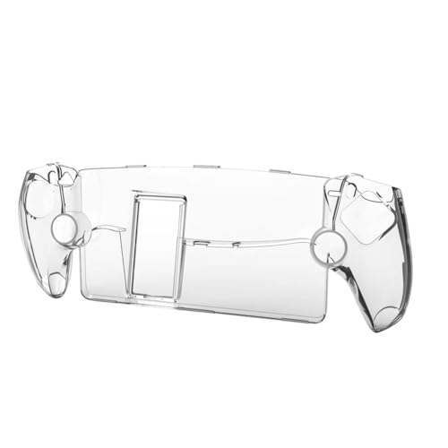 JDXFENG PC-Gehäuse, stoßfeste Schutzhülle mit Ständer, Kratzfeste Gaming-Konsolen-Controller-Hülle, transparent, for Portal for PS5 Portal von JDXFENG