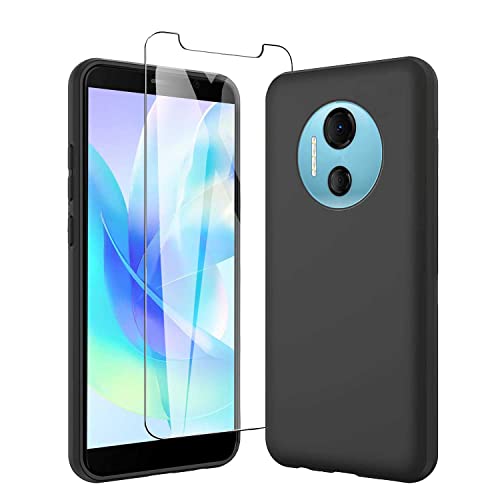 JDXHFF Hülle Kompatibel mit Doogee X97 / Doogee X97 PRO (6.0") Schwarz und Panzerglas Displayschutzfolie - Schutzhülle Weich Silikon Flexibel TPU Tasche Case Black von JDXHFF