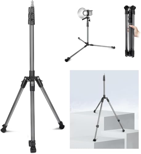 JEBUTU Lichtstativ 200cm/83in, Reversible Lampenstativ Studio Beleuchtung Stativ, Light Stand mit 1/4" Schraube für Strobe Licht Ringlicht Blitzlicht Kamera Softbox, S202 JEBUTU Lichtstativ 200cm/83in, Reversible Lampenstativ Studio Beleuchtung Stativ, Light Stand mit 1/4" Schraube für Strobe Licht Ringlicht Blitzlicht Kamera Softbox, S202 von JEBUTU