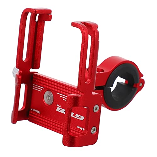 JECOMPRIS 1 Satz Handyhalter aus Aluminiumlegierung Mountainbike handyhalterung Motorroller handyhalterung Telefonhalterung für den Außenbereich tragbare Telefonhalterung Silikonband rot von JECOMPRIS
