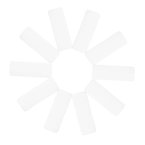 JECOMPRIS 1 Satz Magnetisches Etikett Aufkleber Beschriftbare Magnete Magnetische Ordnungsetiketten Klein Schreibbar Name Magnetetiketten Kühlschrankmagnet Beschichtetes Papier Weiß 54 Stück von JECOMPRIS