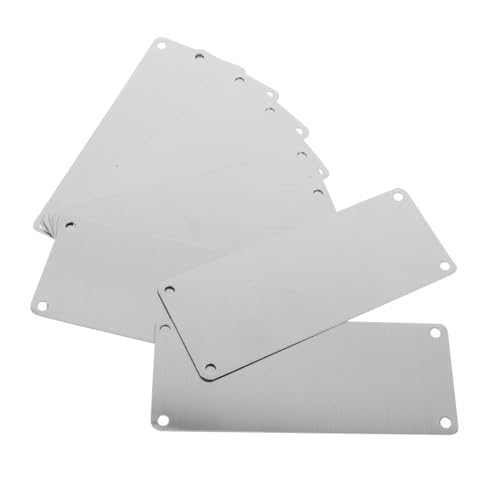 JECOMPRIS 10 Stück Edelstahl Beschilderung DIY Rohling Gravur Türschild Druck Namensschild Stanzrohlinge Edelstahl Stanzrohlinge Luminum Gravurrohlinge Etiketten Metall JECOMPRIS 10 Stück Edelstahl Beschilderung DIY Rohling Gravur Türschild Druck Namensschild Stanzrohlinge Edelstahl Stanzrohlinge Luminum Gravurrohlinge Etiketten Metall von JECOMPRIS