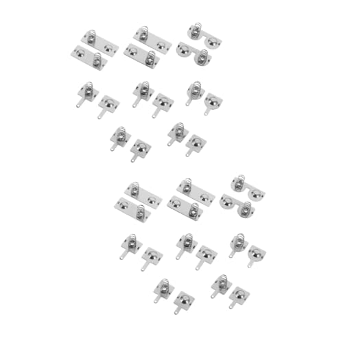 JECOMPRIS 2 Sätze Batteriefeder Fernbedienung Batterie Ersatz C-Batterien Batterien für Solarlicht USB-LED-Lichtleiste Ladegerät Frühling Batterie berührt Feder Alarm Sensor Eisen Silver von JECOMPRIS