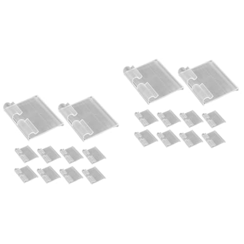 JECOMPRIS 2 Sätze Regal Preisschild Anzeige Für Zeichen Stichworte Besitzer Von Steht Zeichen Stehen Ausstellungsstand Halter Kleberegal Inhaber Regaletiketten Pvc Transparent 20 Stück * 2 von JECOMPRIS