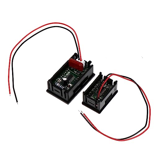 JECOMPRIS 2 Stück Voltmeter spannungsprüfer voltage tester Voltmesser Batteriespannung Messgerät Mini-Batteriespannungswächter -Batteriespannungsmesser motorrad batterie monitor Plastik von JECOMPRIS