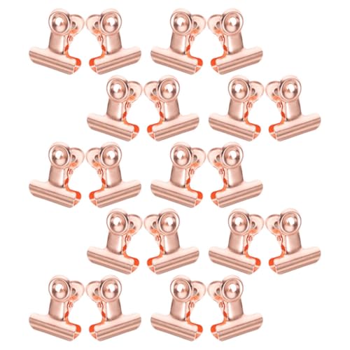 JECOMPRIS 20 Stück Magnetischer Schwarzer Clip Kühlschrank Büroklammern Aus Metall Fotohalterclip Nachrichtenordner Magnetischer Display-clip Ticketinhaber Fotoclip Zur Ausstellung Edelstahl von JECOMPRIS