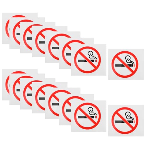 JECOMPRIS 20 Stück Rauchverbotsschild Aufkleber Vinyl Rauchen Flecken nicht für NEIN Auto Fahrzeuge klein Rauchwarnung Papier Weiß JECOMPRIS 20 Stück Rauchverbotsschild Aufkleber Vinyl Rauchen Flecken nicht für NEIN Auto Fahrzeuge klein Rauchwarnung Papier Weiß von JECOMPRIS