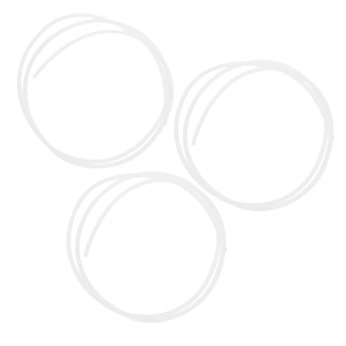 JECOMPRIS 3 Stück Druckerschlauch PTFE Tube Kit Flexibler PTFE-Schlauch 3d drucker ptfe schlauch Druckerteile PTFE-Schlauch für 3D-Drucker 3d drucker zubehör PTFE-Schlauch für Drucker Weiß von JECOMPRIS