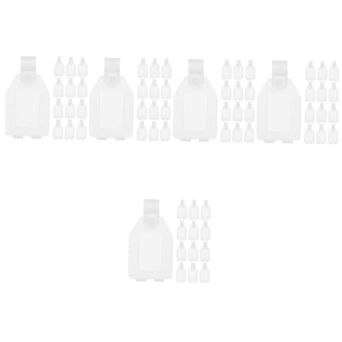 JECOMPRIS 5 Sätze Preisschild Einfach Regal Draht Name Hängend Etikettenhalter Schilder Für Preisauszeichnung Halter Für Werbeetiketten Halter Für Werbeschilder Pp Transparent 20 Stück * 5 von JECOMPRIS