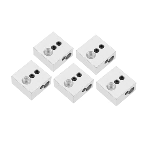 JECOMPRIS 5 Teiliges Heizblock Zubehör Beschichtetes Extruder Zubehör Teile Thermischer Ersatz Kompatibler Extruder Heizblock 3D Drucker Extruder Druckerheizung Aluminium Silber JECOMPRIS 5 Teiliges Heizblock Zubehör Beschichtetes Extruder Zubehör Teile Thermischer Ersatz Kompatibler Extruder Heizblock 3D Drucker Extruder Druckerheizung Aluminium Silber von JECOMPRIS