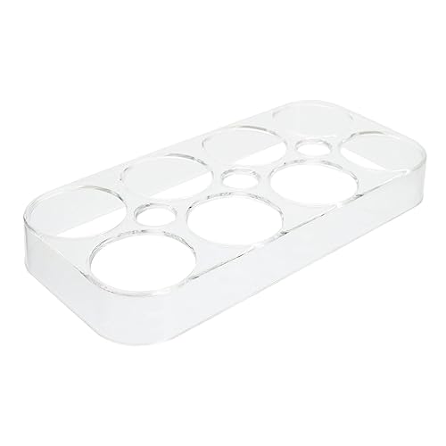JECOMPRIS Aufbewahrungsbox für Eier Arbeitsplatten-Eierdisplay Eierspender aus durchsichtigem Kunststoff Essenstablett Regal Kühlschrank Eierablage Aufbewahrungsbehälter für Eier Lagerung pp von JECOMPRIS