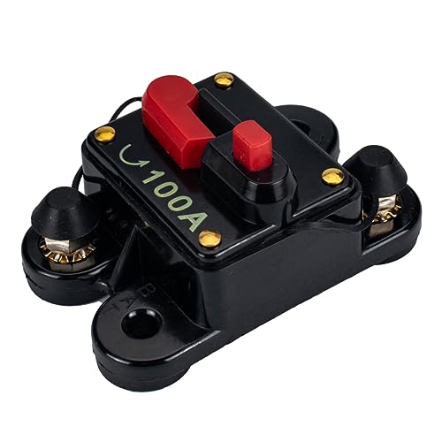 JECOMPRIS Auto Leistungsschalter 12v-24v-leistungsschalter Stereoverstärker -refit -leistungsschalter 100a Leistungsschalter Black von JECOMPRIS
