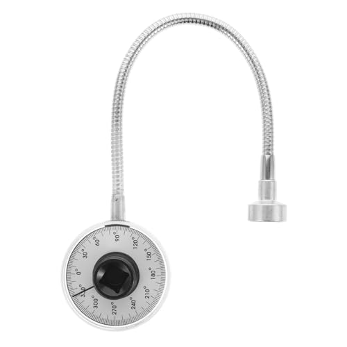 JECOMPRIS Drehmomentindexer Schlüssel Nuss Drehmomentwinkelmesser Drehmomentmesser Legierter Stahl Silver von JECOMPRIS