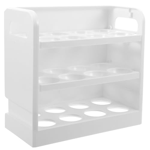 JECOMPRIS Kühlschranktür-Eierhalter Kühlschranktür-Eierregal 3-Lagiger Eieraufbewahrungsbehälter Für Kühlschrank-Seitentür Küchenarbeitsplatte von JECOMPRIS