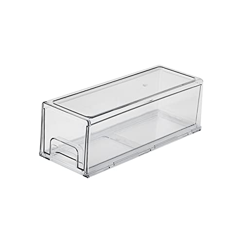 JECOMPRIS Kunststoffbehälter Kühlschrank Aufbewahrungsbox Schubladen aus durchsichtigem Kunststoff obst gemüse lagerung Vorratsbehälter Vorratsdose Organisationsbehälter für den Kühlschrank von JECOMPRIS
