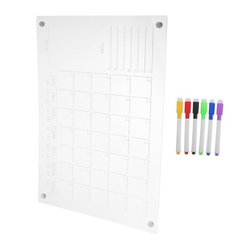 JECOMPRIS Magnetische Notiztafel klarer kalender für kühlschrank magnetisches Whiteboard Magnetischer Notizblock magnetischer Planer für Kühlschrank Acryl Transparent JECOMPRIS Magnetische Notiztafel klarer kalender für kühlschrank magnetisches Whiteboard Magnetischer Notizblock magnetischer Planer für Kühlschrank Acryl Transparent von JECOMPRIS