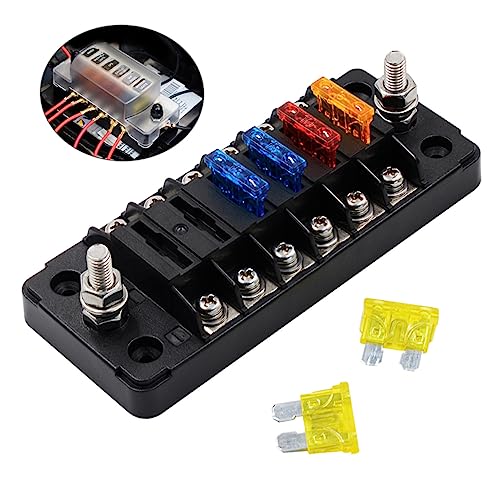 JECOMPRIS Sicherung Sicherungszubehör Auto Sicherungshalter Auto Sicherungsblock Zweireihiger Sicherungshalter Schwarz JECOMPRIS Sicherung Sicherungszubehör Auto Sicherungshalter Auto Sicherungsblock Zweireihiger Sicherungshalter Schwarz von JECOMPRIS