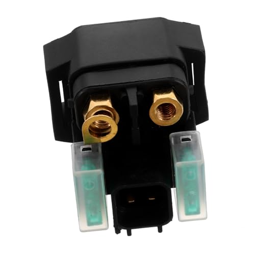 JECOMPRIS Start relais Motorrad Versorgung Magnetventil Elektromagnet Motorradteile Ersatz-Starter-Solenoid Motorrad Relais Motorrad Anlasser Solenoid Ersatzrelais Plastik Black von JECOMPRIS