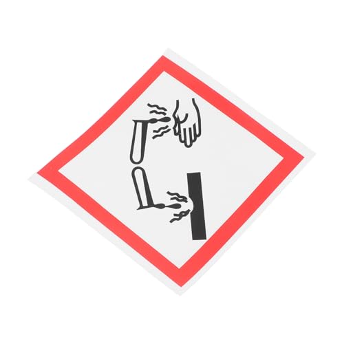 JECOMPRIS selbstklebendes Vinyl Gefahrenaufkleber Warnschild Material Warnaufkleber Aufkleber mit Korrosionsgefahr Daten Gefahrgut-Plakat Warnsignale PVC JECOMPRIS selbstklebendes Vinyl Gefahrenaufkleber Warnschild Material Warnaufkleber Aufkleber mit Korrosionsgefahr Daten Gefahrgut-Plakat Warnsignale PVC von JECOMPRIS