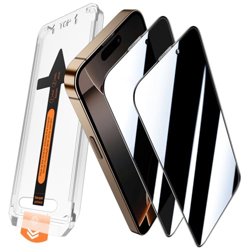 JEHOO 2 Stück für iPhone 16 Pro Max für Panzerglas Sichtschutz, Automatische Staubentfernung, Anti-Spy, 9H Kratzfest Full Screen Privacy Schutzfolie,Kein Staub Keine Blasen Hartglas Displayschutzfolie JEHOO 2 Stück für iPhone 16 Pro Max für Panzerglas Sichtschutz, Automatische Staubentfernung, Anti-Spy, 9H Kratzfest Full Screen Privacy Schutzfolie,Kein Staub Keine Blasen Hartglas Displayschutzfolie von JEHOO